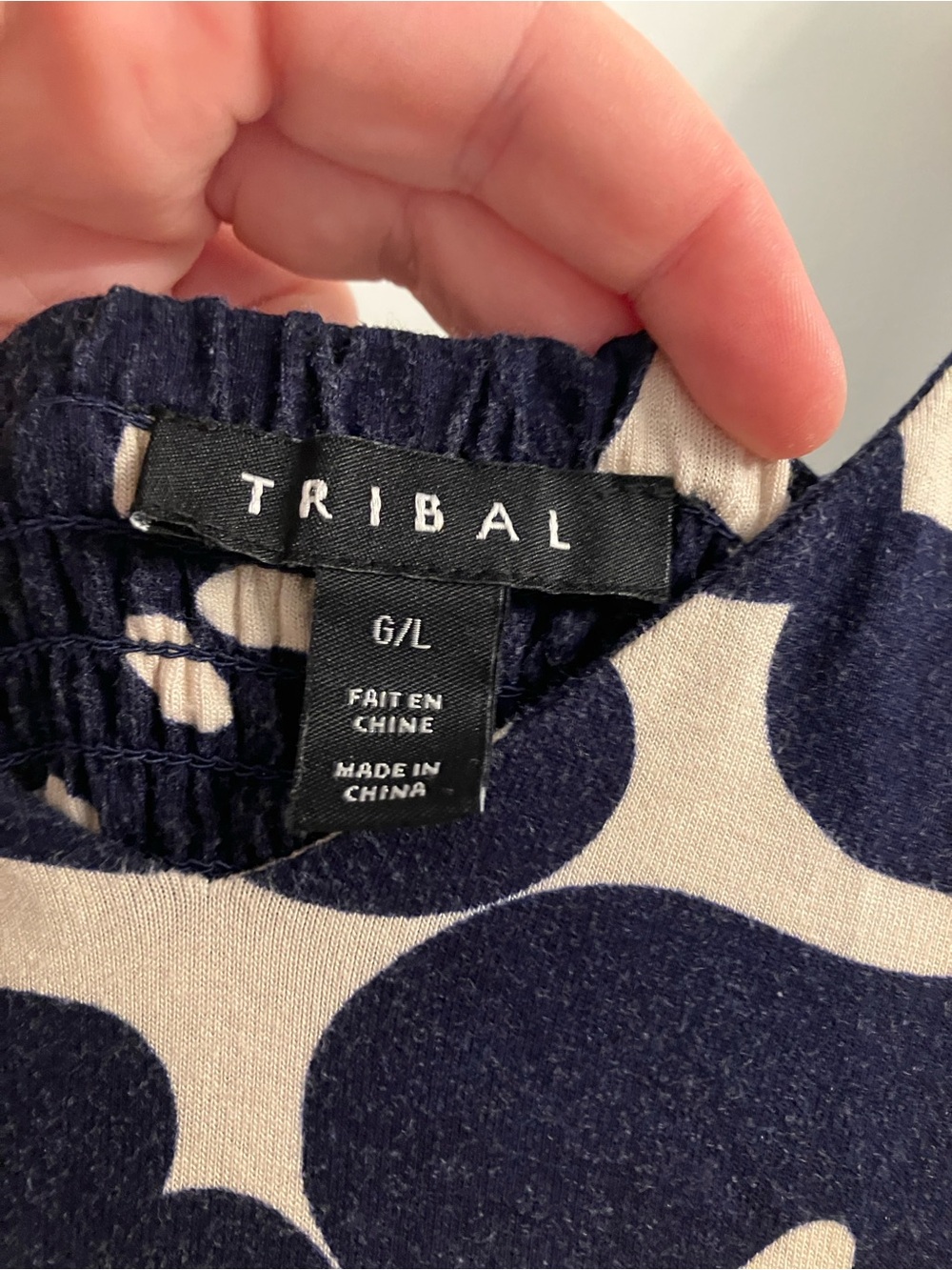 Tribal Navy and Cream Abstract Print Maxi Dress - Picture 5 of 5